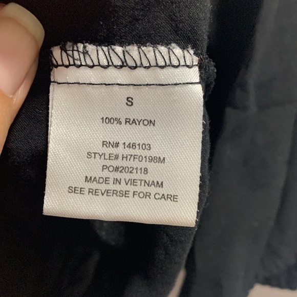 Black Hippie Rose Off the Shouldet Top - Picture 3 of 7